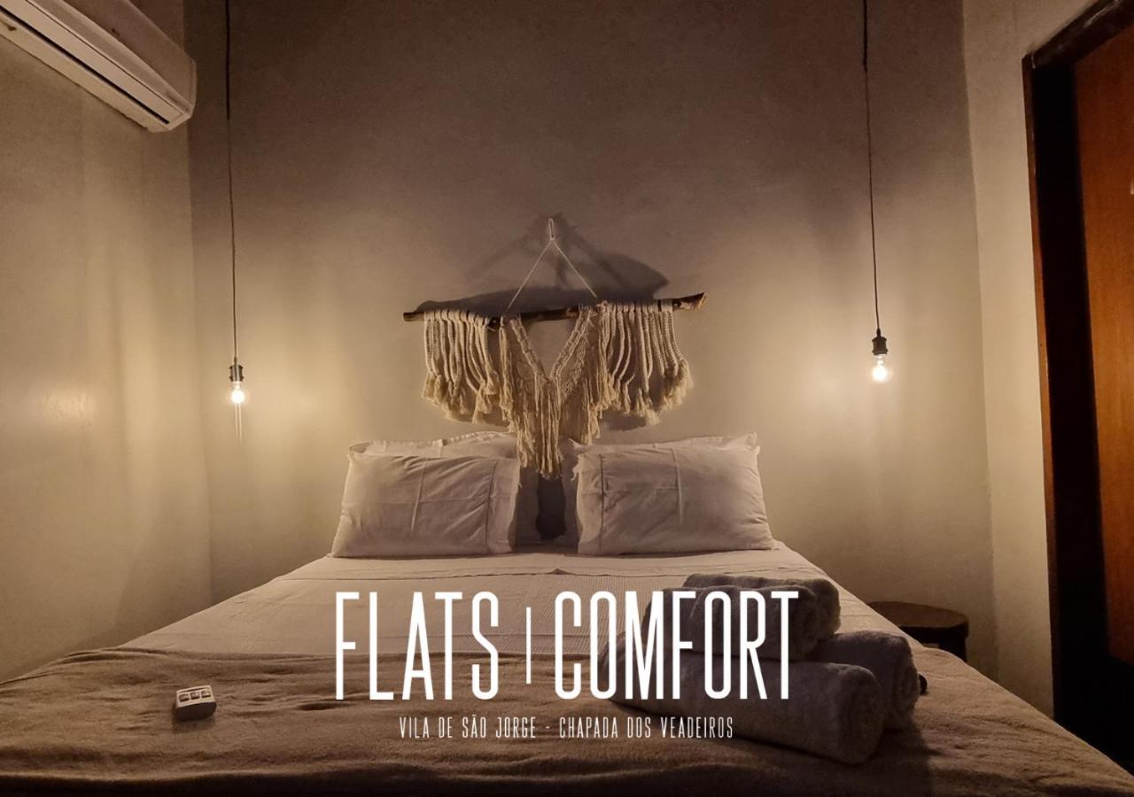 Отель Novidade Flats Comfort Na Vila De Sao Jorge - Chapada Dos Veadeiros Экстерьер фото