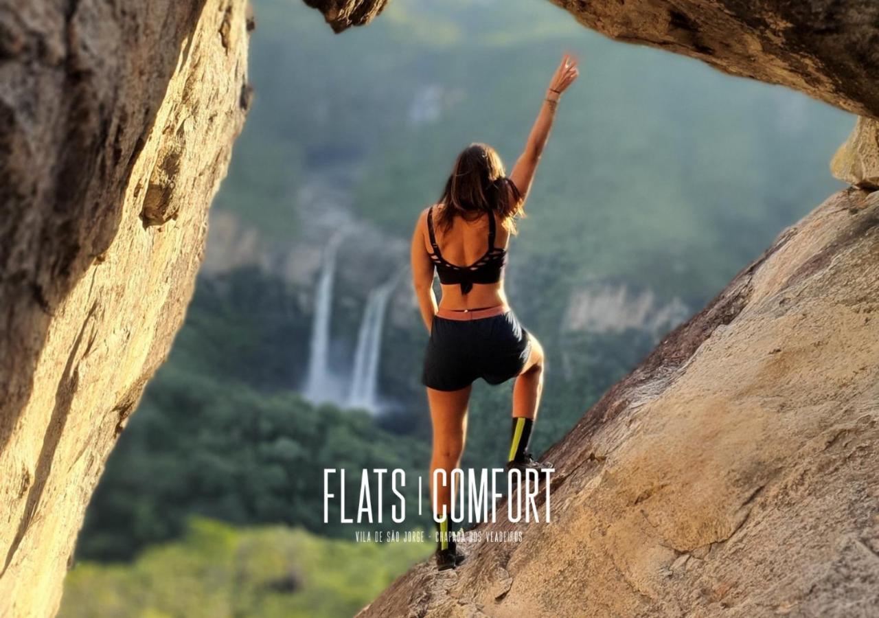 Отель Novidade Flats Comfort Na Vila De Sao Jorge - Chapada Dos Veadeiros Экстерьер фото