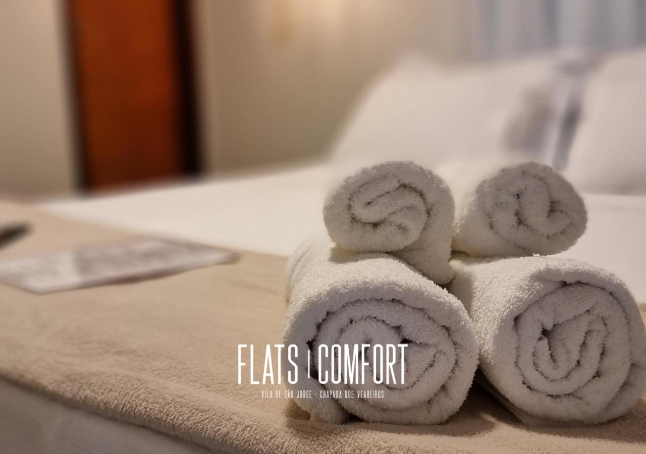 Отель Novidade Flats Comfort Na Vila De Sao Jorge - Chapada Dos Veadeiros Экстерьер фото