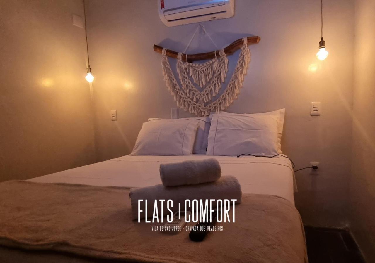 Отель Novidade Flats Comfort Na Vila De Sao Jorge - Chapada Dos Veadeiros Экстерьер фото