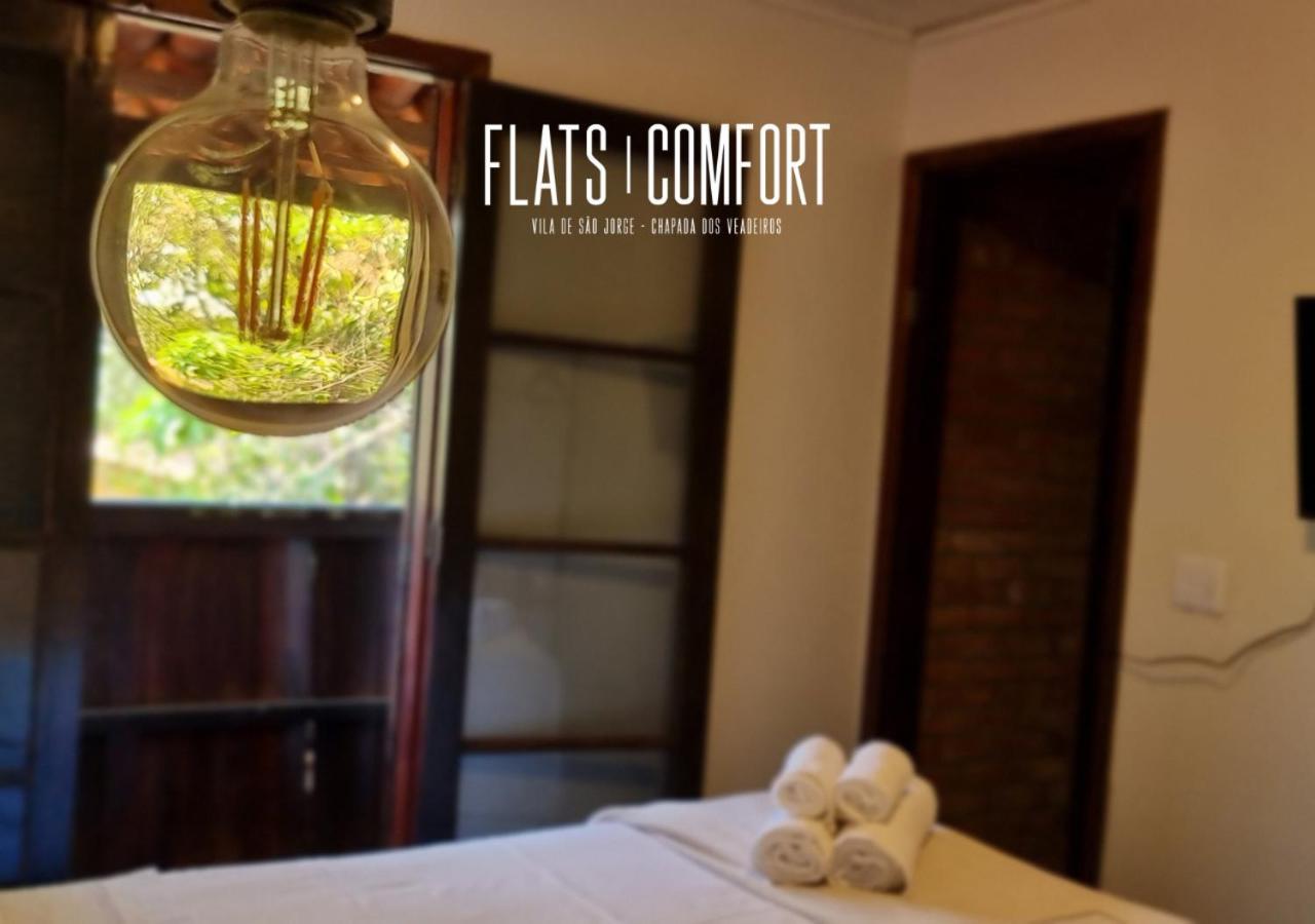 Отель Novidade Flats Comfort Na Vila De Sao Jorge - Chapada Dos Veadeiros Экстерьер фото