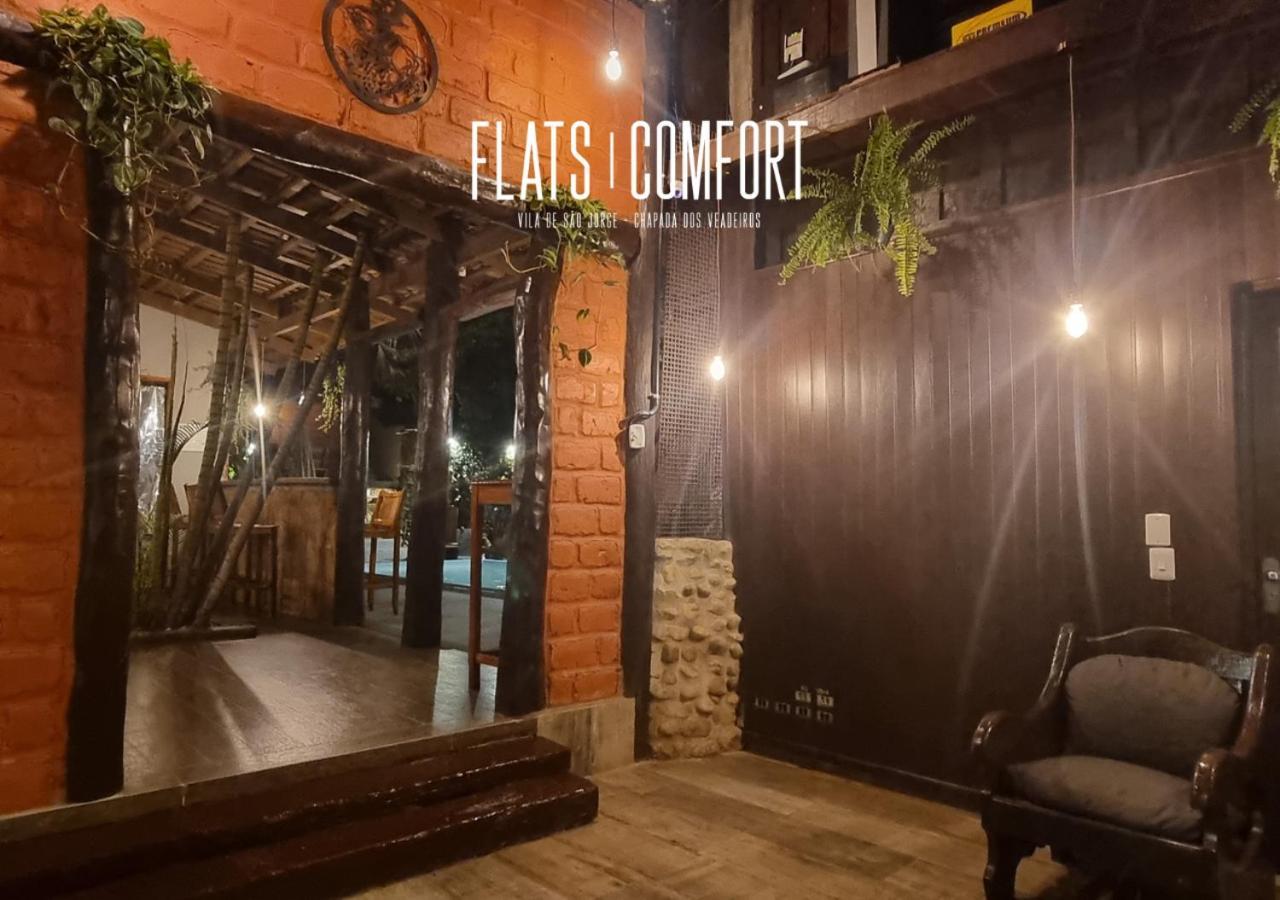 Отель Novidade Flats Comfort Na Vila De Sao Jorge - Chapada Dos Veadeiros Экстерьер фото