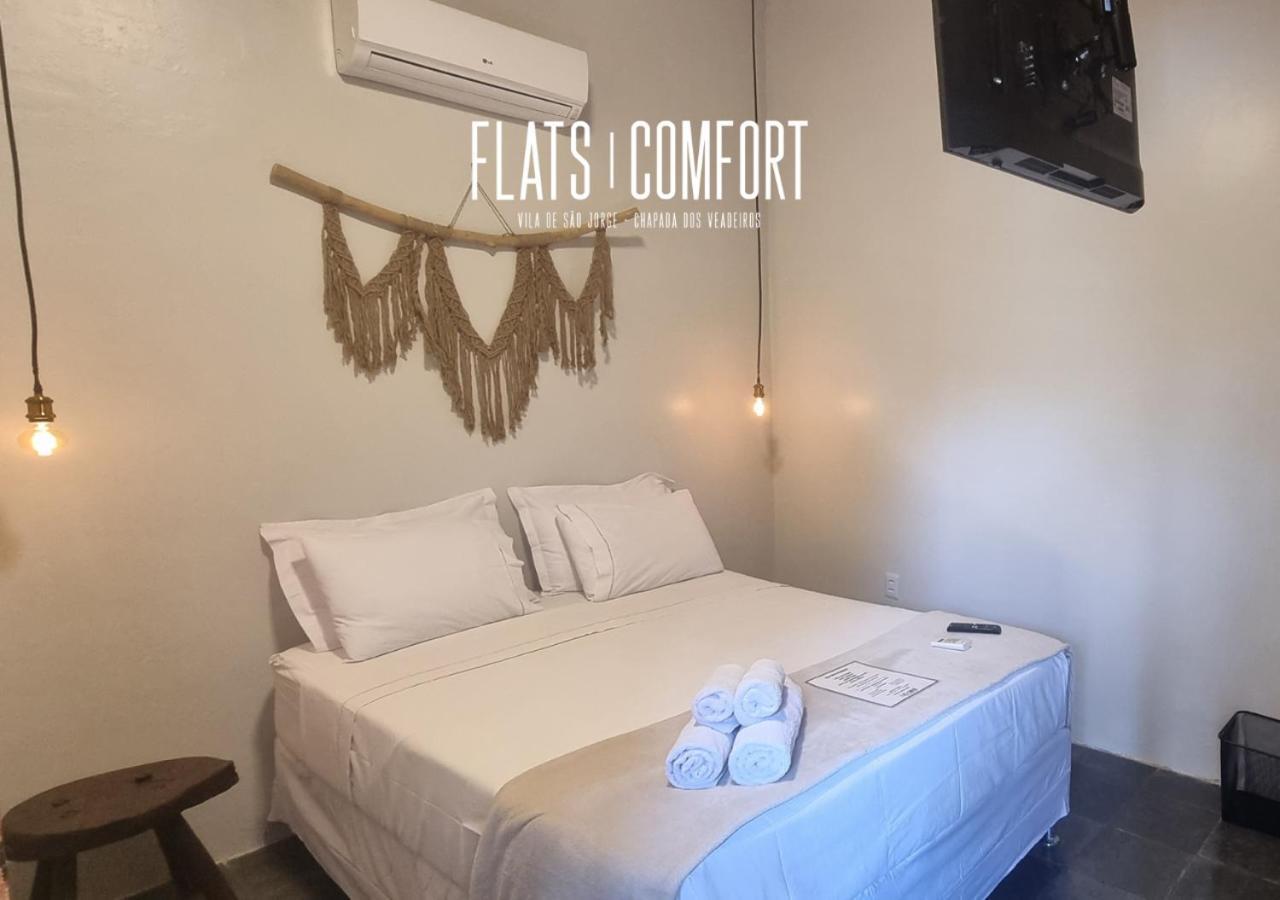 Отель Novidade Flats Comfort Na Vila De Sao Jorge - Chapada Dos Veadeiros Экстерьер фото