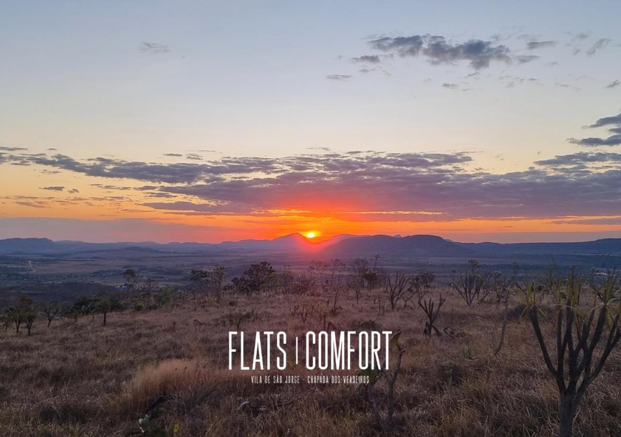 Отель Novidade Flats Comfort Na Vila De Sao Jorge - Chapada Dos Veadeiros Экстерьер фото