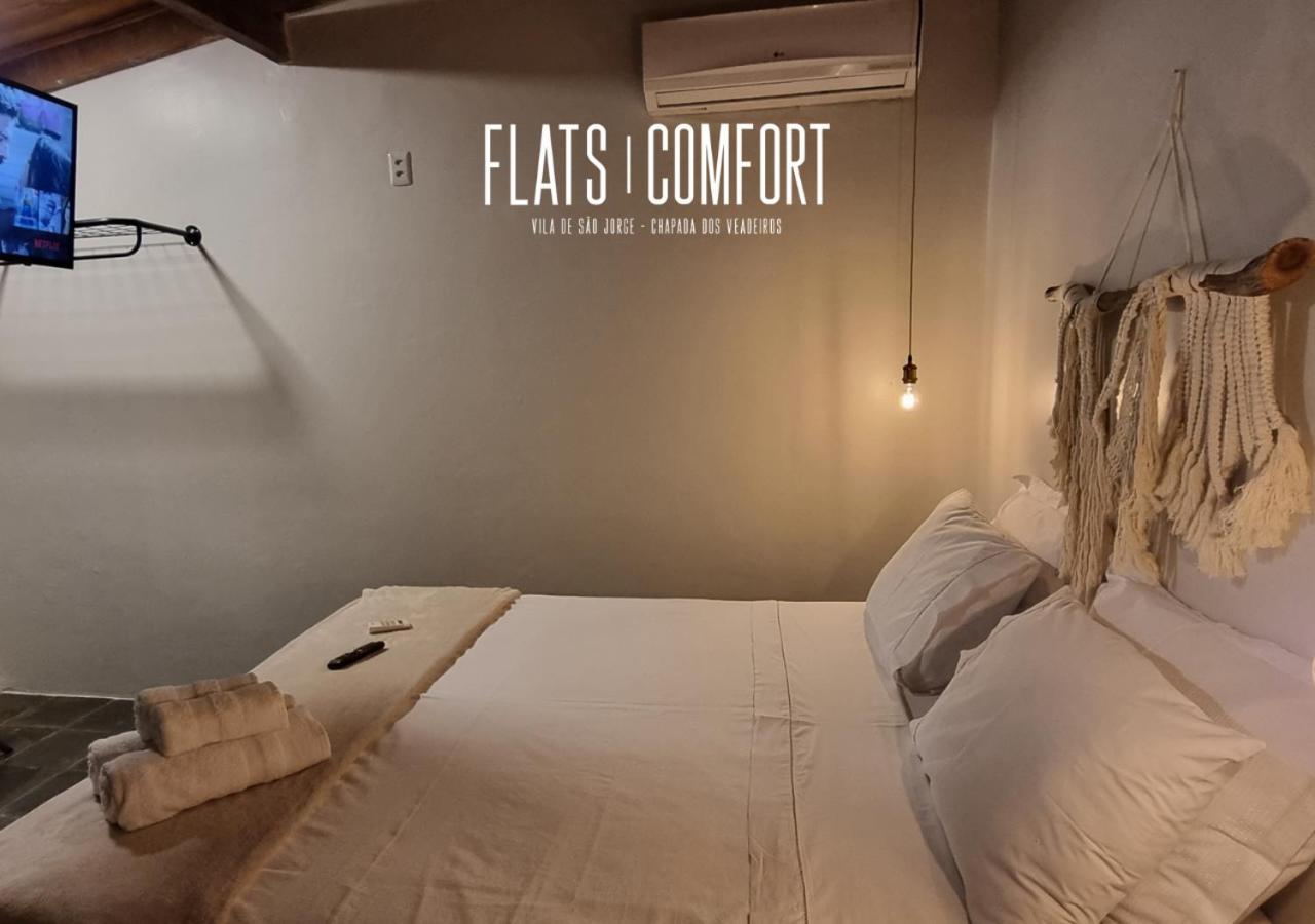 Отель Novidade Flats Comfort Na Vila De Sao Jorge - Chapada Dos Veadeiros Экстерьер фото