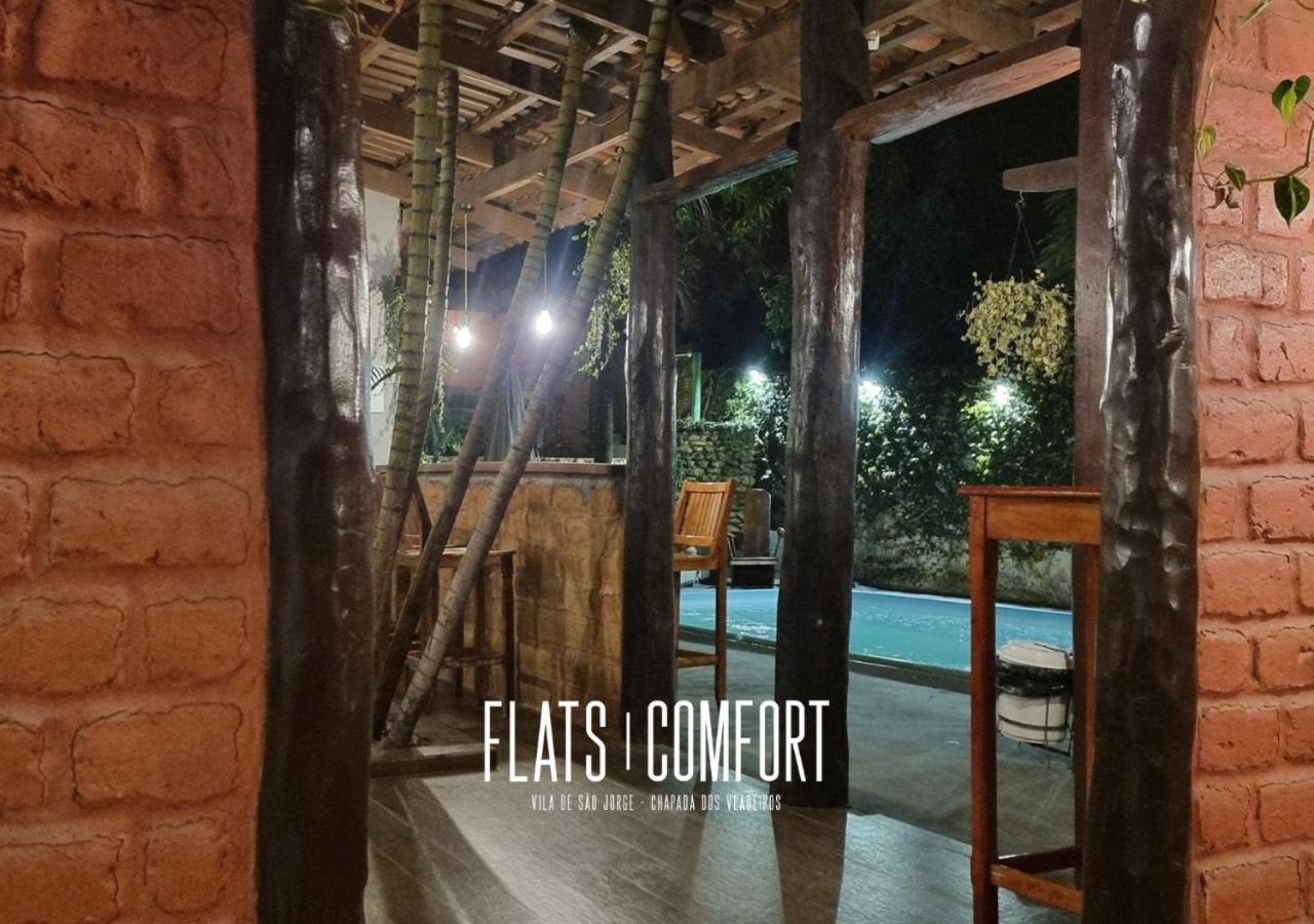 Отель Novidade Flats Comfort Na Vila De Sao Jorge - Chapada Dos Veadeiros Экстерьер фото