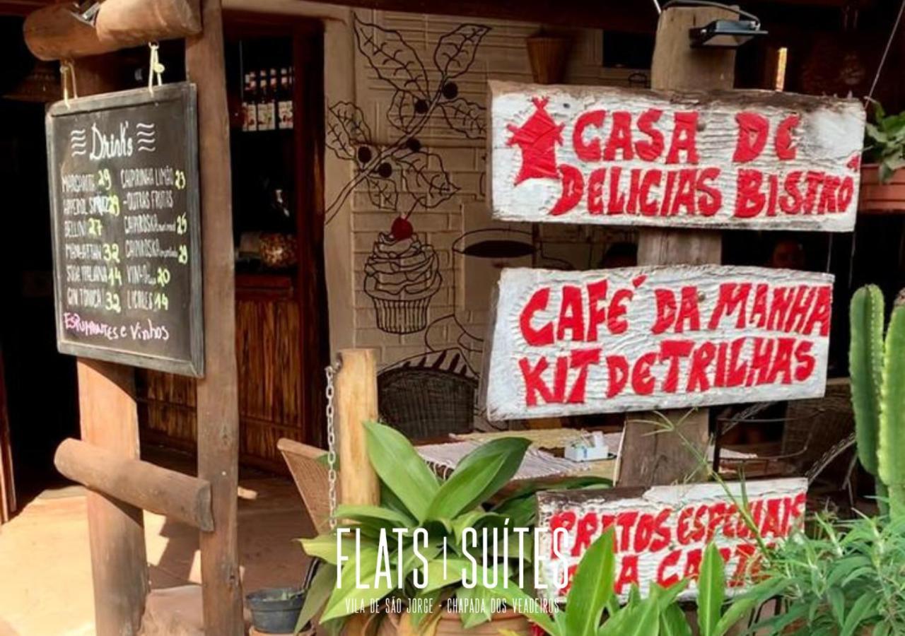 Отель Novidade Flats Comfort Na Vila De Sao Jorge - Chapada Dos Veadeiros Экстерьер фото