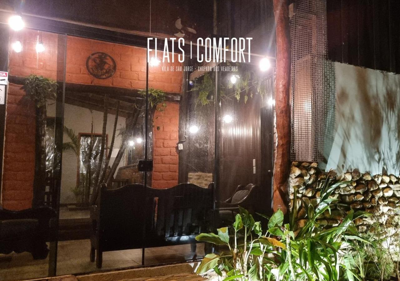 Отель Novidade Flats Comfort Na Vila De Sao Jorge - Chapada Dos Veadeiros Экстерьер фото